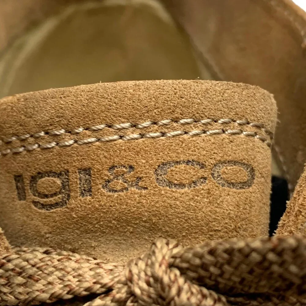 IGI & Co Tan Suede 3‎ eyelet Lace Up Chukka Boots